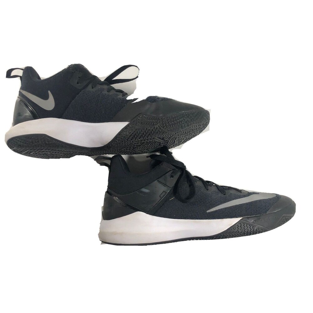 Nike Zoom Shift TB Basketball Black White Silver 897811-001 Mens 10.5 - Picture 2 of 9